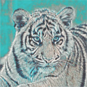 AnimalMix_Tiger_046 Aufkleber (Vorderseite)