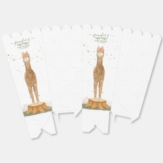 Animals Alpaca Baby Cute Shower Geschenkschachtel (Ungeklappt)