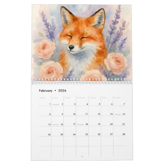 Animals and Florals Kalender (Feb 2026)