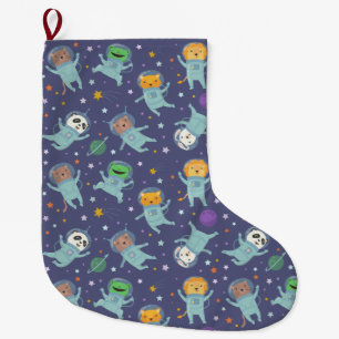 Animals Astronauten Große Weihnachtsfeiertage Str Großer Weihnachtsstrumpf
