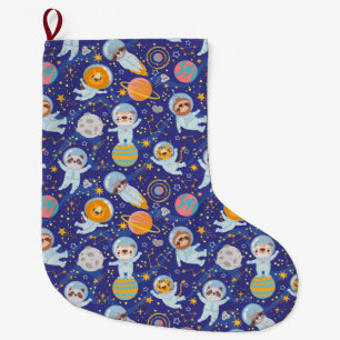 Animals Astronauten Große Weihnachtsfeiertage Str Großer Weihnachtsstrumpf