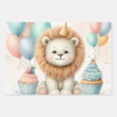 Animals birthday geschenkpapier set (Vorderseite 3)