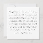 Animals birthday Personalize Custom card (Rückseite)