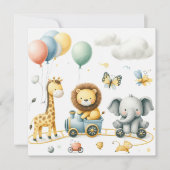 Animals birthday Personalize Custom card (Vorderseite)