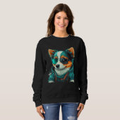 Animals Dog Cat Owl Fox Cute  2 Sweatshirt (Vorne ganz)