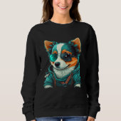 Animals Dog Cat Owl Fox Cute 2 Sweatshirt (Vorderseite)