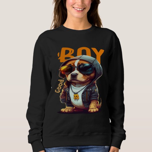 Animals Dog Cat Owl Fox Cute  5 Sweatshirt (Vorderseite)