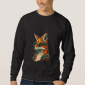 Animals Graphic Fox Wearing Sunglasses 5 Sweatshirt (Vorderseite)
