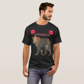 Animals I love You,Pets Retro Wild Novelty T-Shirt (Vorne ganz)