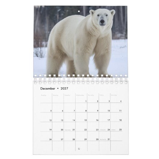 Animals image calendar  kalender (Dez 2027)