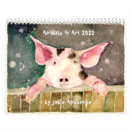 Animals in Art Wall Calendar by Jodie Apeseche Kalender (Titelbild)
