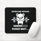 Animals Installing Muscles Fitness Bodybuilding Pi Mousepad (Mit Mouse)