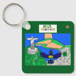 Animals of the World, Brazil: Hyacinth Macaw Schlüsselanhänger