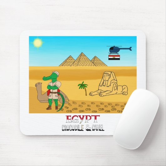 Animals of the World, Egypt: Crocodile & Camel Mousepad (Mit Mouse)
