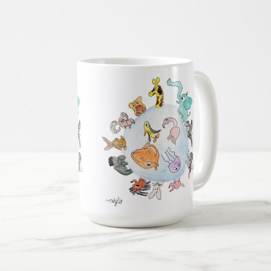 Animals of the World Kaffeetasse (VorderseiteRechts)