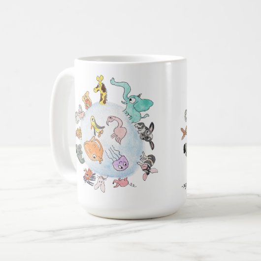 Animals of the World Kaffeetasse (Vorderseite Links)
