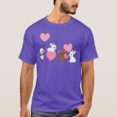 Animals panda rabbit bear love animal rights activ T-Shirt (Vorderseite)
