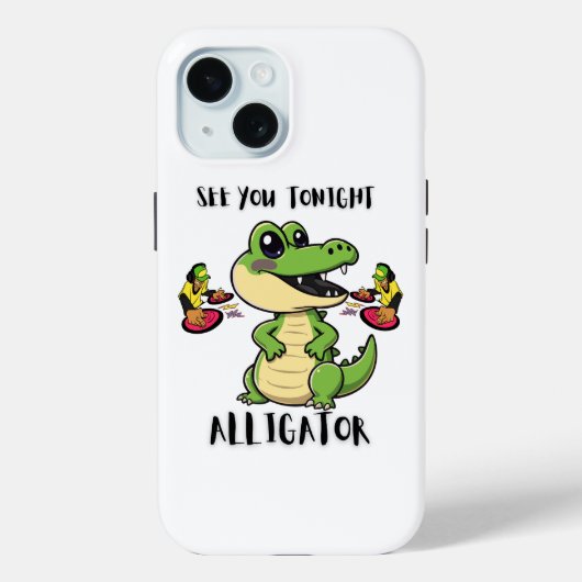Animals Party Alligator Case-Mate iPhone Hülle (Rückseite)