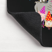 Animals Partying Cute Animals Having A Party  Mousepad (Ecke)