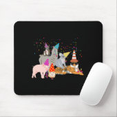 Animals Partying Cute Animals Having A Party  Mousepad (Mit Mouse)
