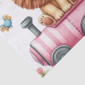 Animals pink birthday Large Gift Bag Seidenpapier (Detail)