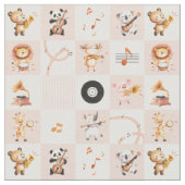  animals playing music singing songs stoff (Nahaufnahme)