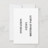 Animals & Rainbows Birthday Party Invitation Dankeskarte (Rückseite)