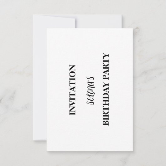 Animals & Rainbows Birthday Party Invitation Dankeskarte (Rückseite)