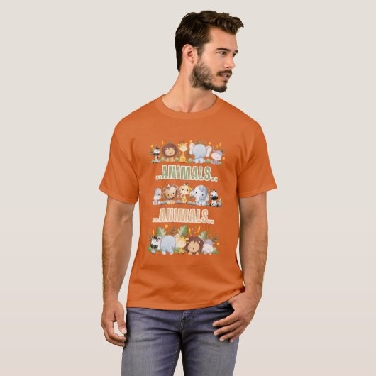 Animals retro T-Shirt (Vorne ganz)