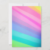 Animals Squish Girl Birthday party Einladung (Rückseite)