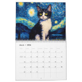 Animals Starry Night 2026 Kalender (Mär 2026)