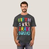 Animals Students Dabbing Backo School Fifth retro T-Shirt (Vorne ganz)