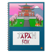 Animals the World Japan Fox Notebook Notizblock (Vorderseite)