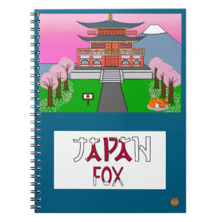 Animals the World Japan Fox Notebook Notizblock