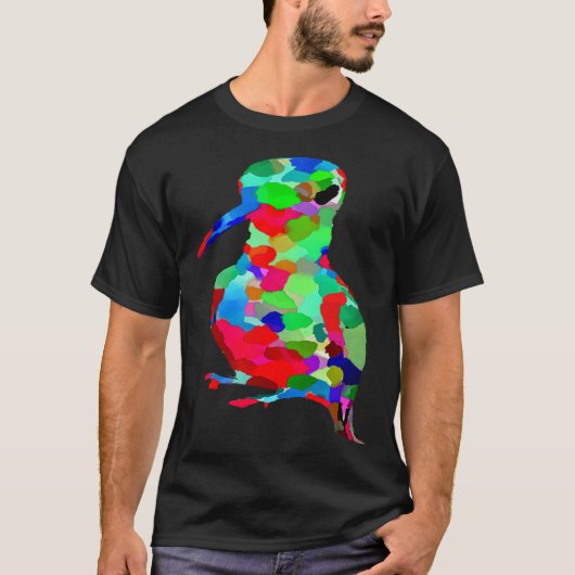 AnimalsAtPlay Bright Colorful Hummingbird T-Shirt (Vorderseite)