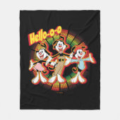 Animaniacs | Hello-o-o Retro Equalizer Graphic Fleecedecke (Vorderseite)