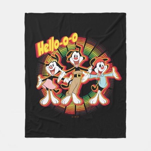 Animaniacs | Hello-o-o Retro Equalizer Graphic Fleecedecke (Vorderseite)