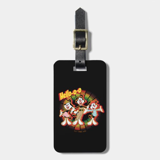 Animaniacs | Hello-o-o Retro Equalizer Graphic Gepäckanhänger (Vorderseite vertikal)