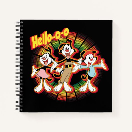 Animaniacs | Hello-o-o Retro Equalizer Graphic Notizblock (Vorderseite)