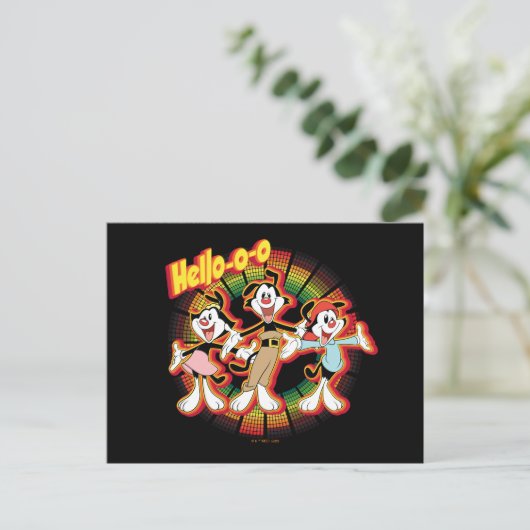 Animaniacs | Hello-o-o Retro Equalizer Graphic Postkarte (Stehend Vorderseite)