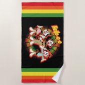 Animaniacs | Hello-o-o Retro Equalizer Graphic Strandtuch (Vorderseite)