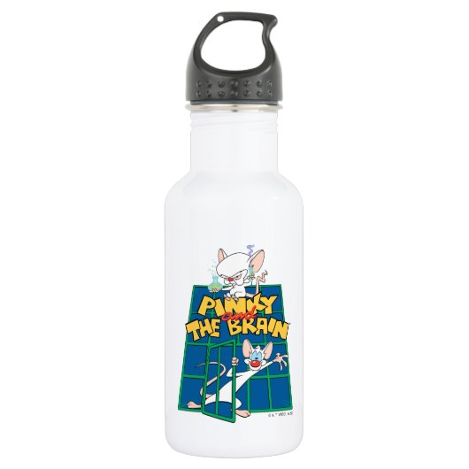 Animaniacs | Pinky und The Brain Cage Graphic Edelstahlflasche (Vorderseite)