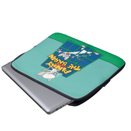 Animaniacs | Pinky und The Brain Cage Graphic Laptopschutzhülle (Vorne Knopf)