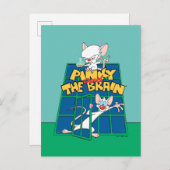 Animaniacs | Pinky und The Brain Cage Graphic Postkarte (Vorne/Hinten)