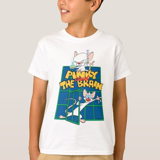 Animaniacs | Pinky und The Brain Cage Graphic T-Shirt (Vorderseite)