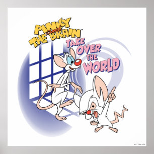 Animaniacs   Übernehmen Sie die Weltgrafik Poster