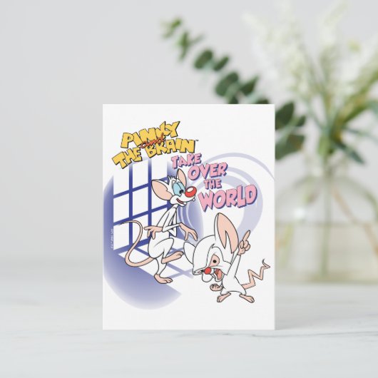 Animaniacs | Übernehmen Sie die Weltgrafik Postkarte (Stehend Vorderseite)