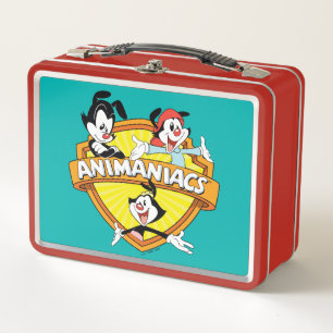 Animaniacs Warner Brothers & Sister WB Shield Metall Brotdose
