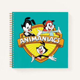 Animaniacs Warner Brothers & Sister WB Shield Notizblock
