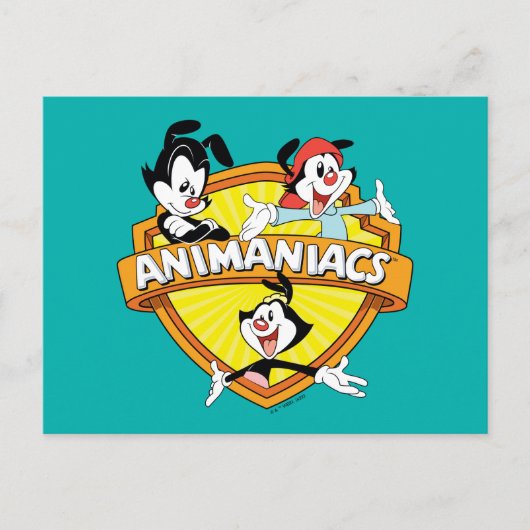 Animaniacs | Warner Brothers & Sister WB Shield Postkarte (Vorderseite)